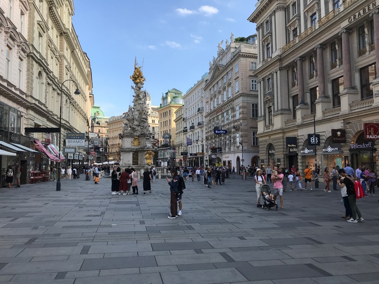 Winkelstraat in Wenen
